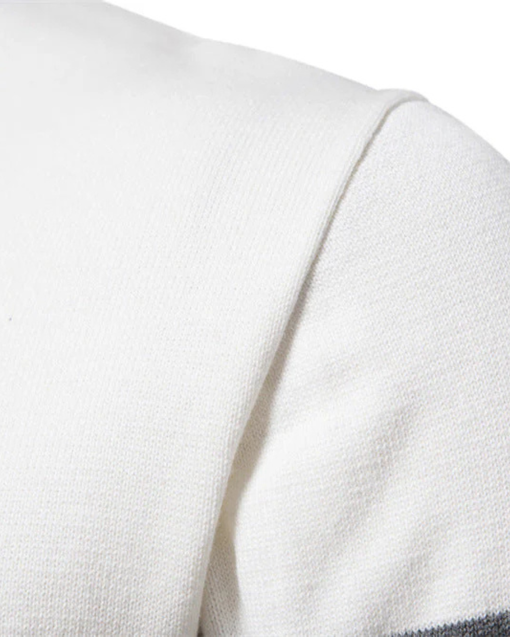 Frederico Camisola de algodão com fecho de correr e padrão