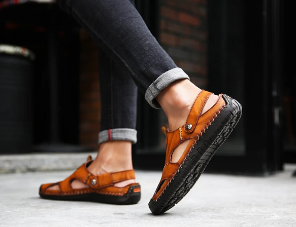 Sandálias de couro clássicas