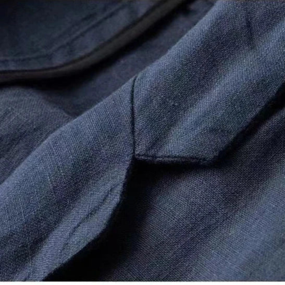 Conjunto de linho elegante