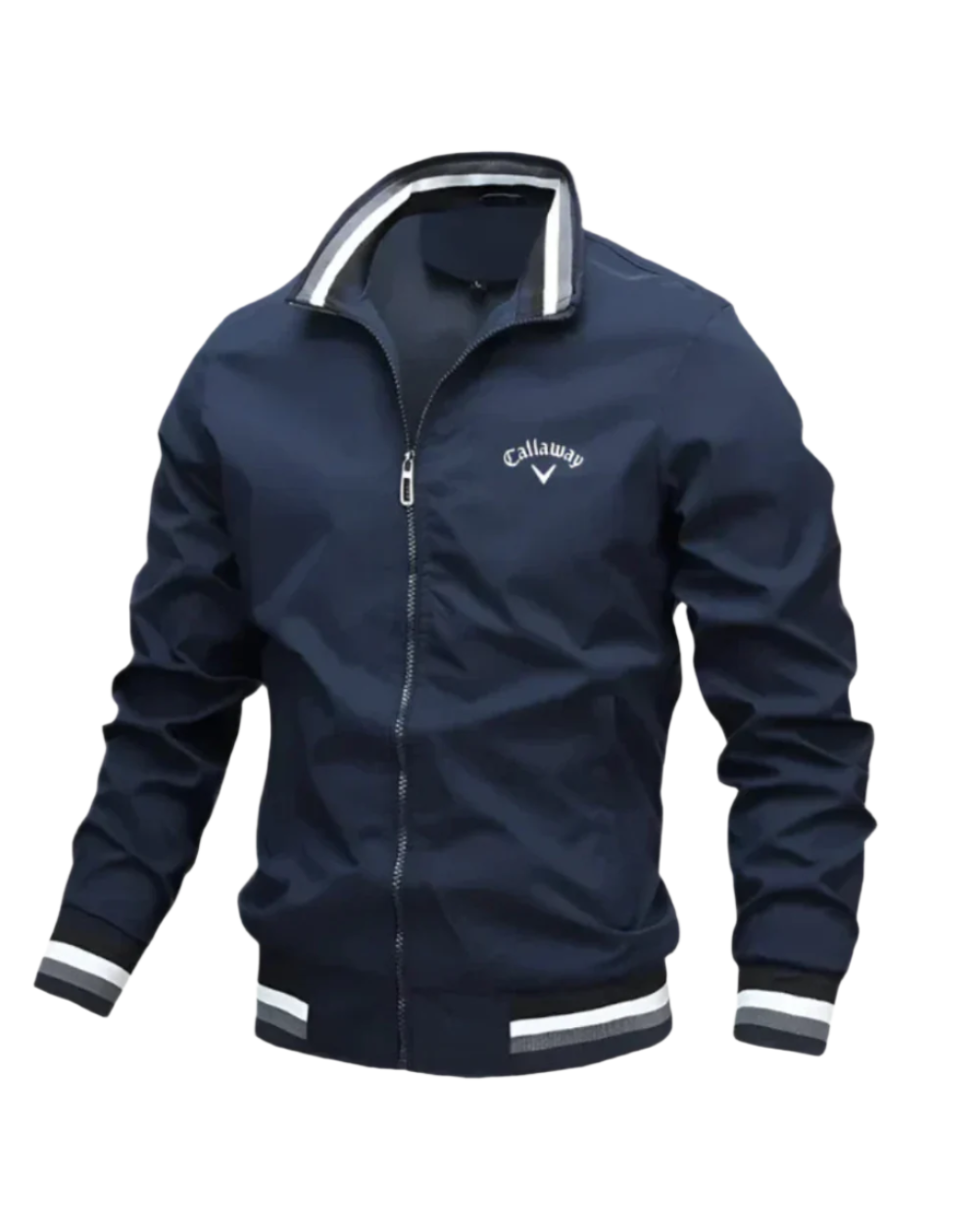 Casaco casual com fecho de correr