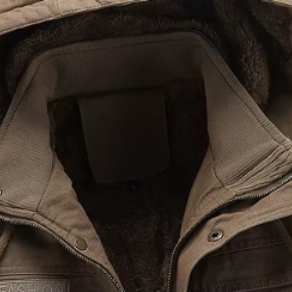 Casaco casual de inverno em algodão