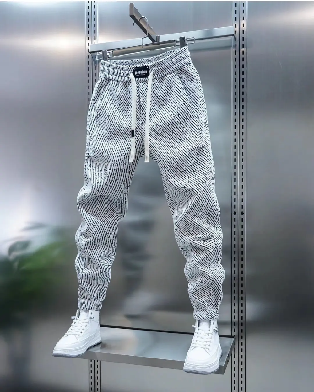 Calças casuais com padrão