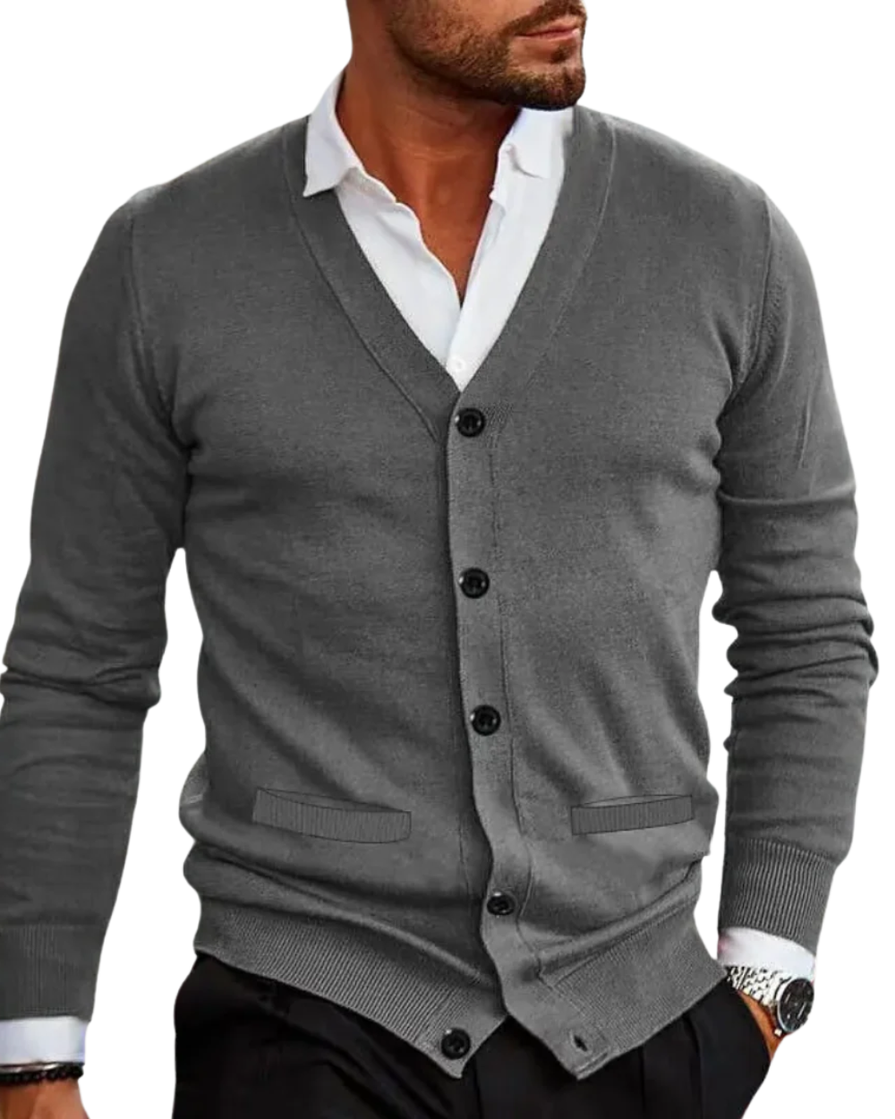 Casaco de malha com estilo