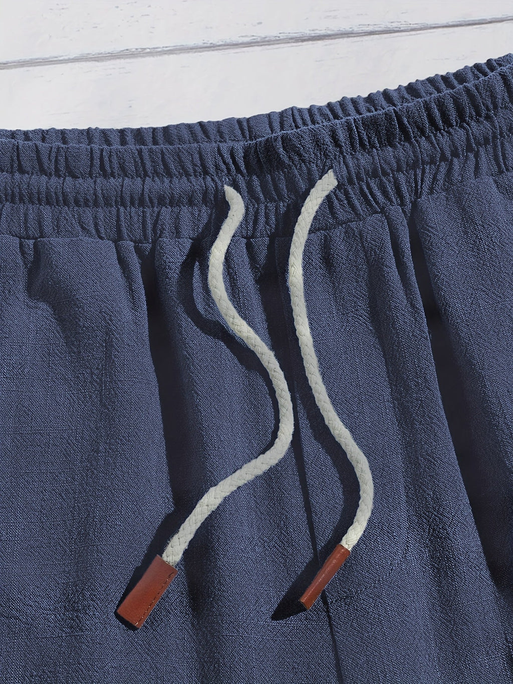 Calções de linho casuais