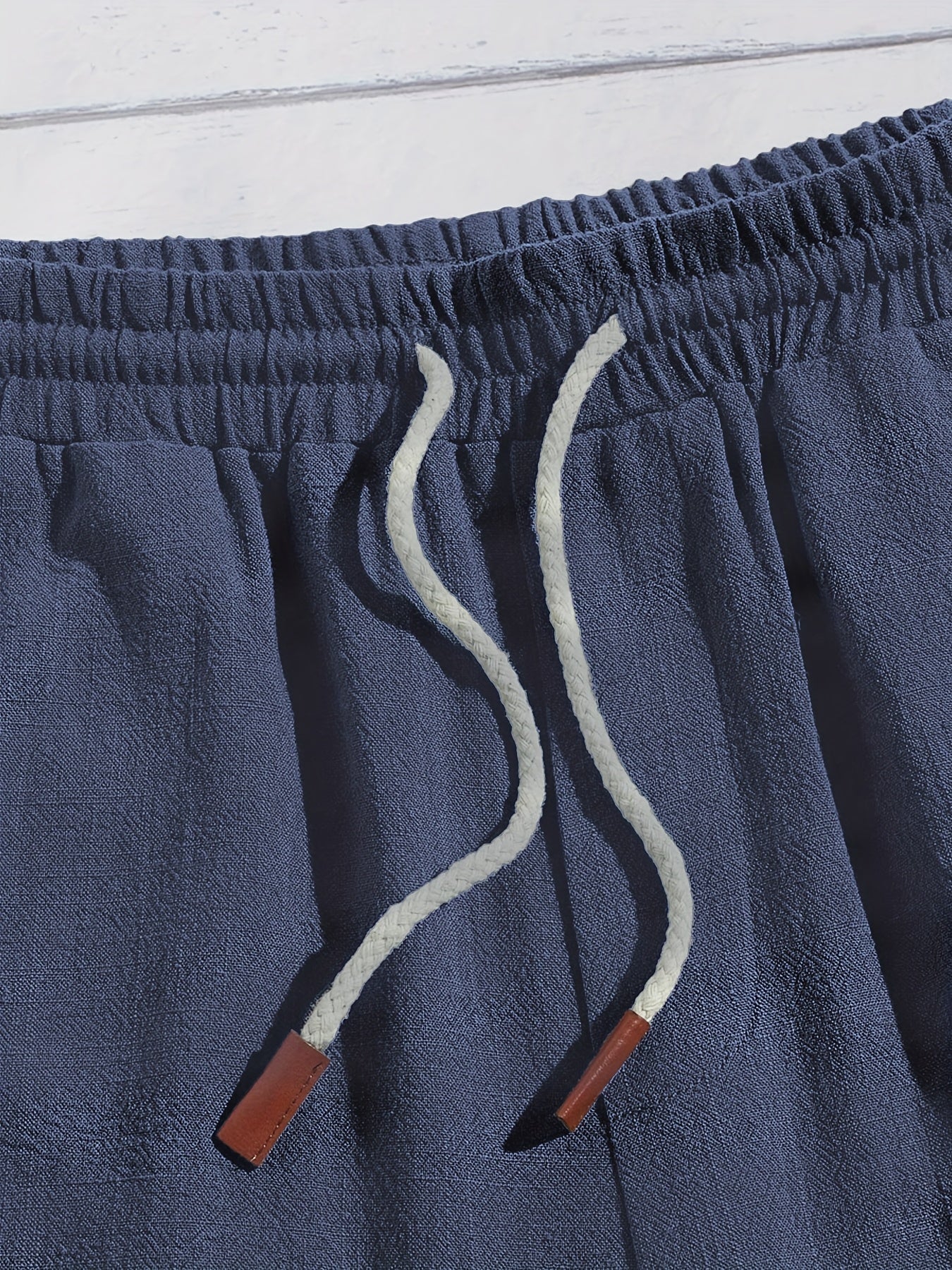 Calções de linho casuais