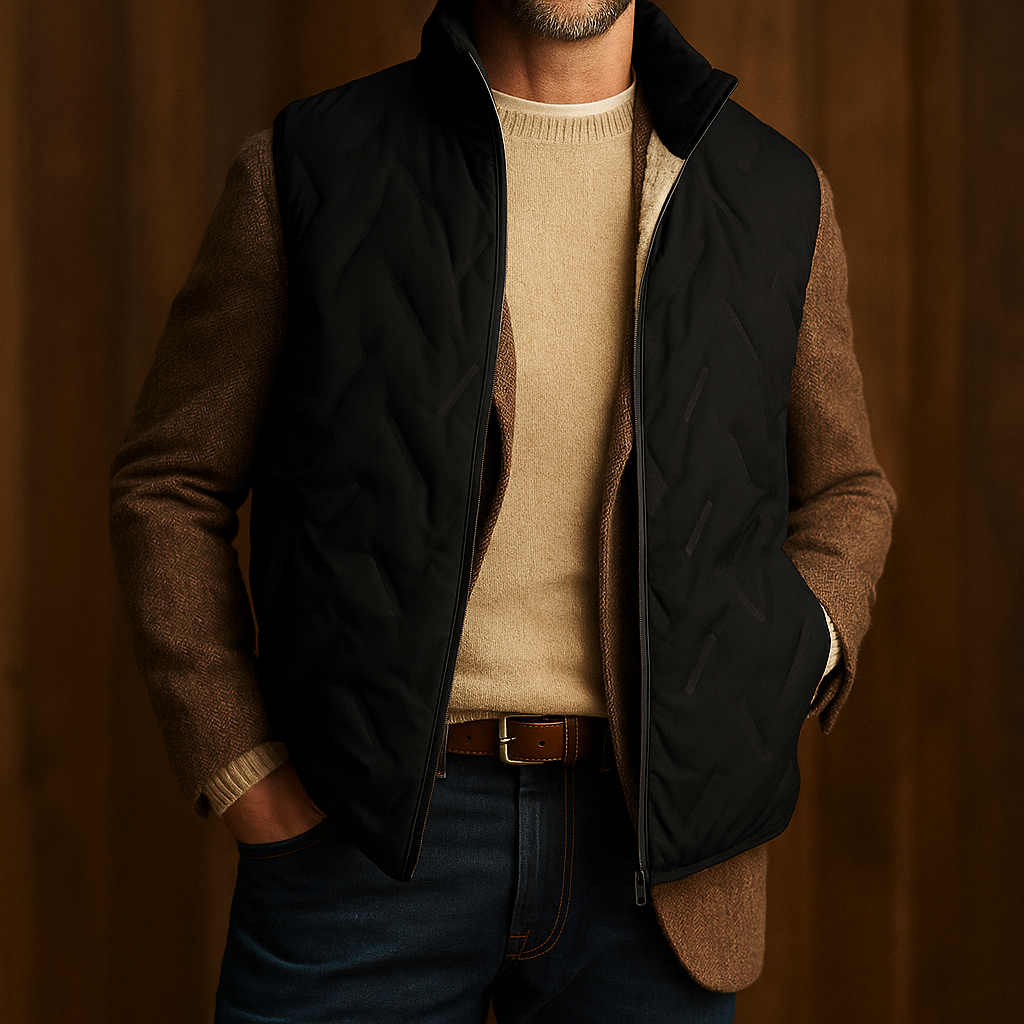 Colete elegante em sherpa