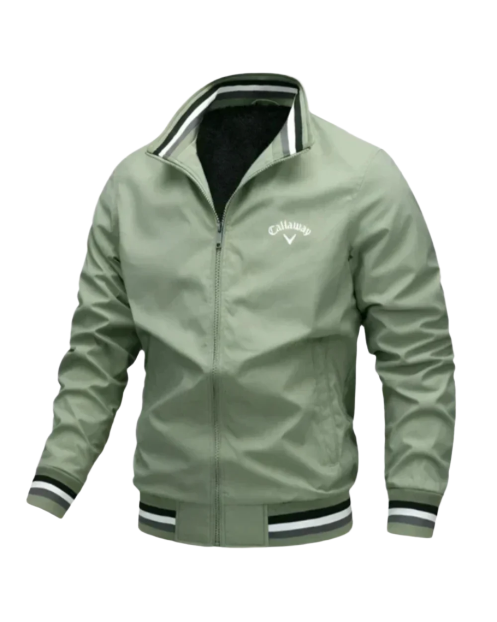 Casaco casual com fecho de correr