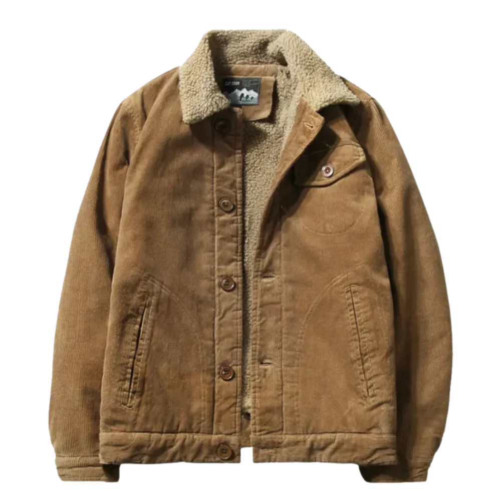 Casaco de inverno de veludo