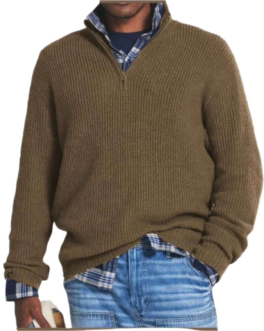 Camisola com fecho de correr