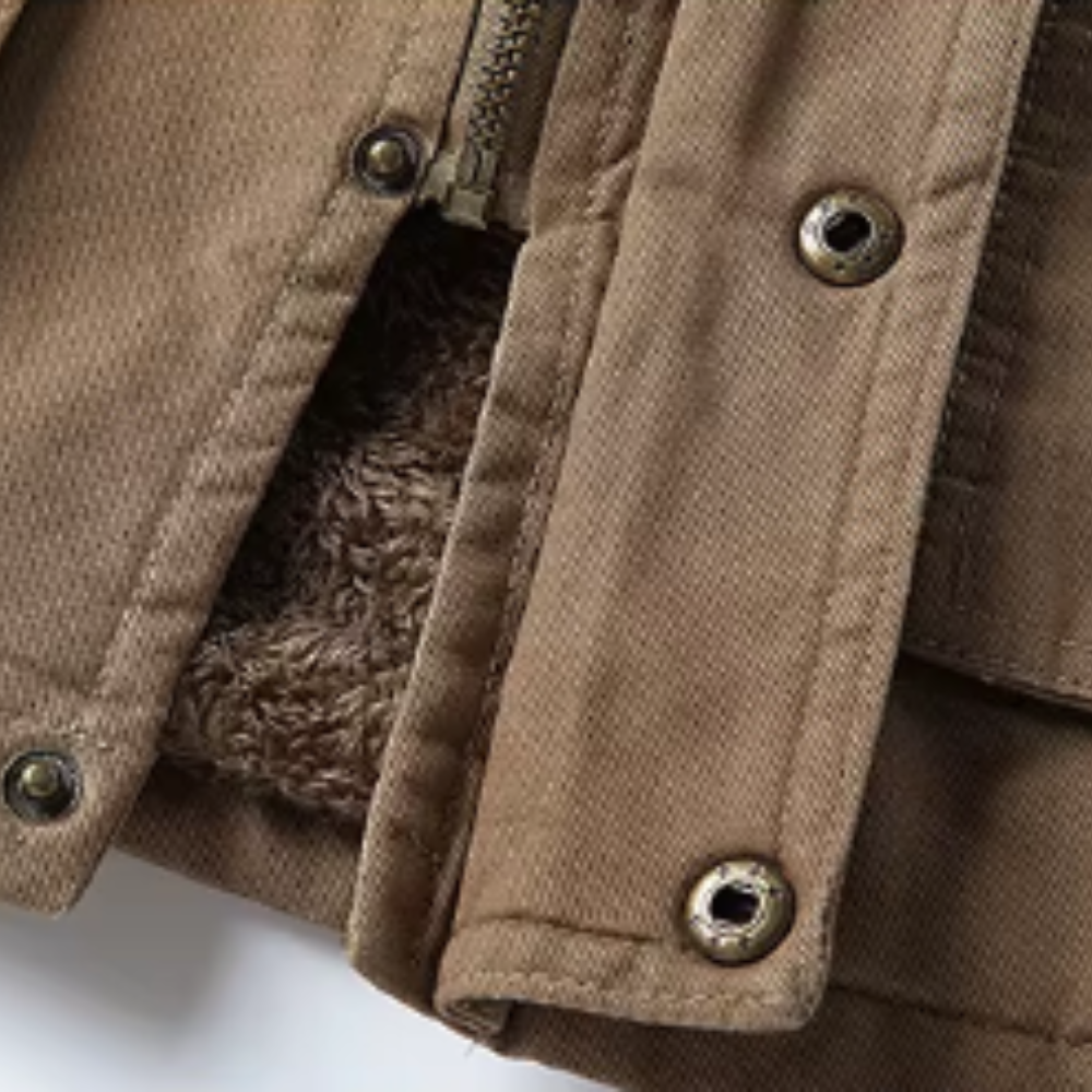 Casaco casual de inverno em algodão