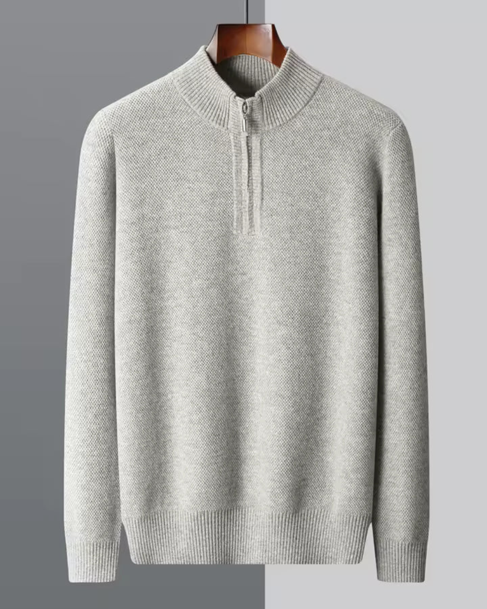 Fato de treino de lã merino com fecho de correr Taormina