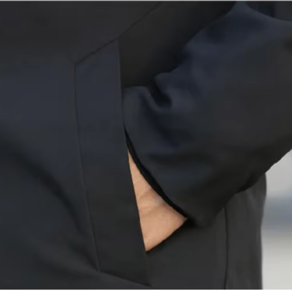 Casaco corta-vento elegante para homem