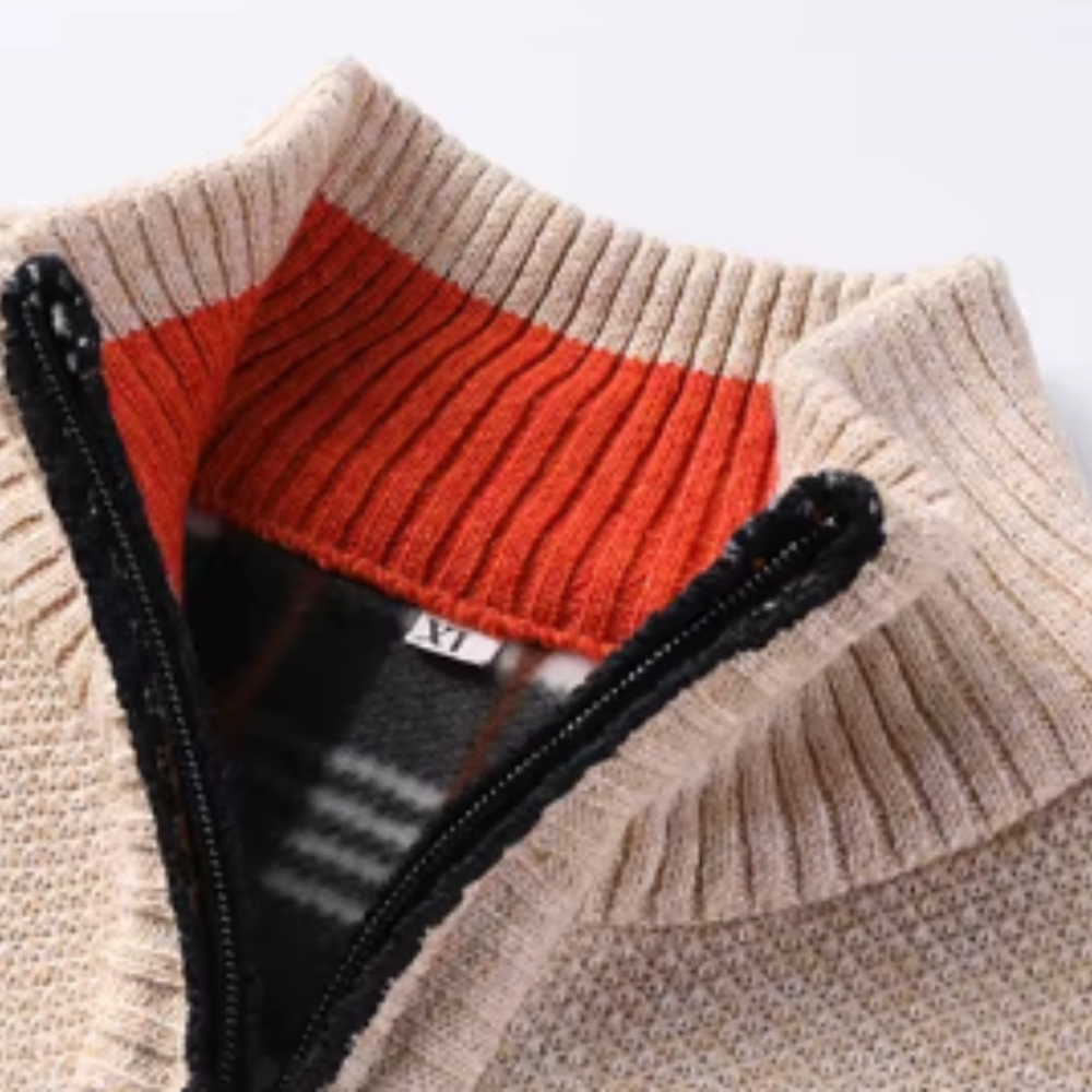 Casaco de malha elegante e chique