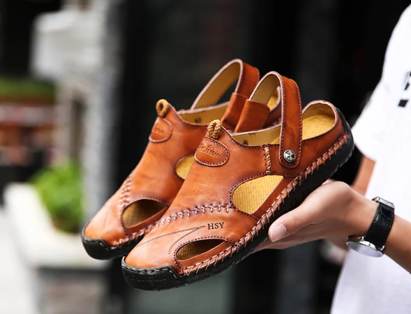 Sandálias de couro clássicas