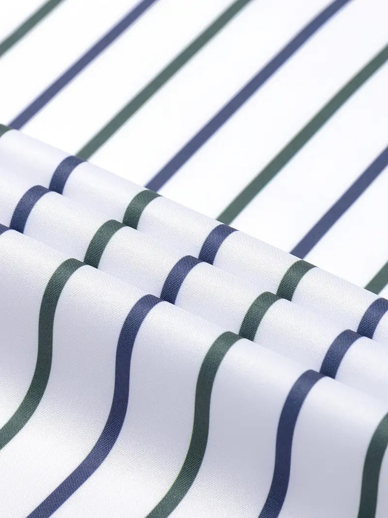 Camisa às riscas chique