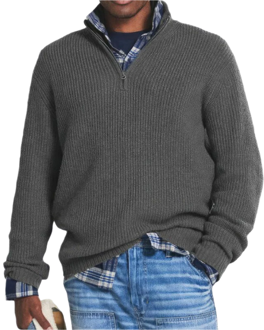 Camisola com fecho de correr