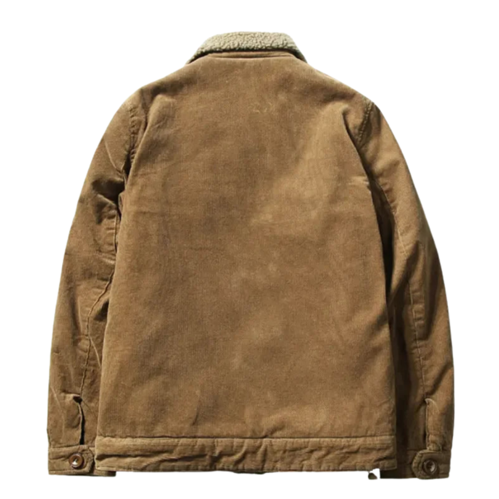 Casaco de inverno de veludo