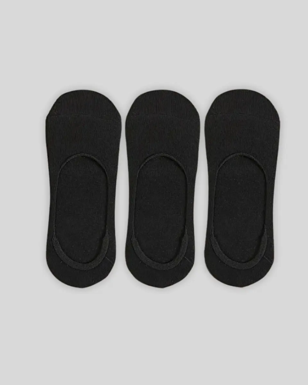 3 pares de meias Invisible Loafer - Preto