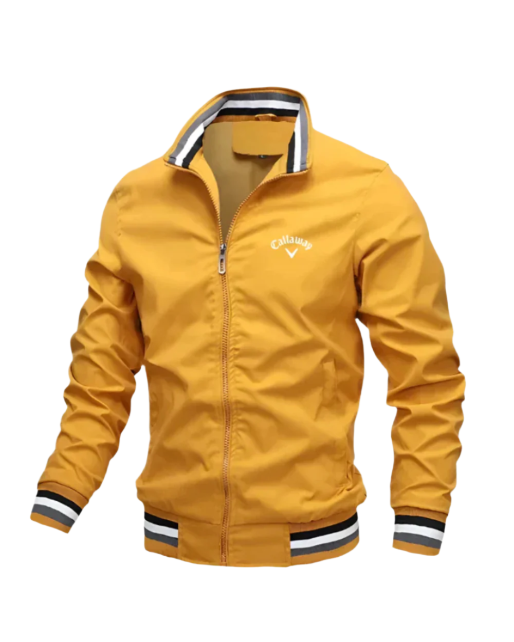 Casaco casual com fecho de correr