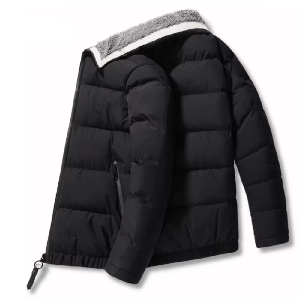 Χειμερινό παλτό με ψηλό γιακά