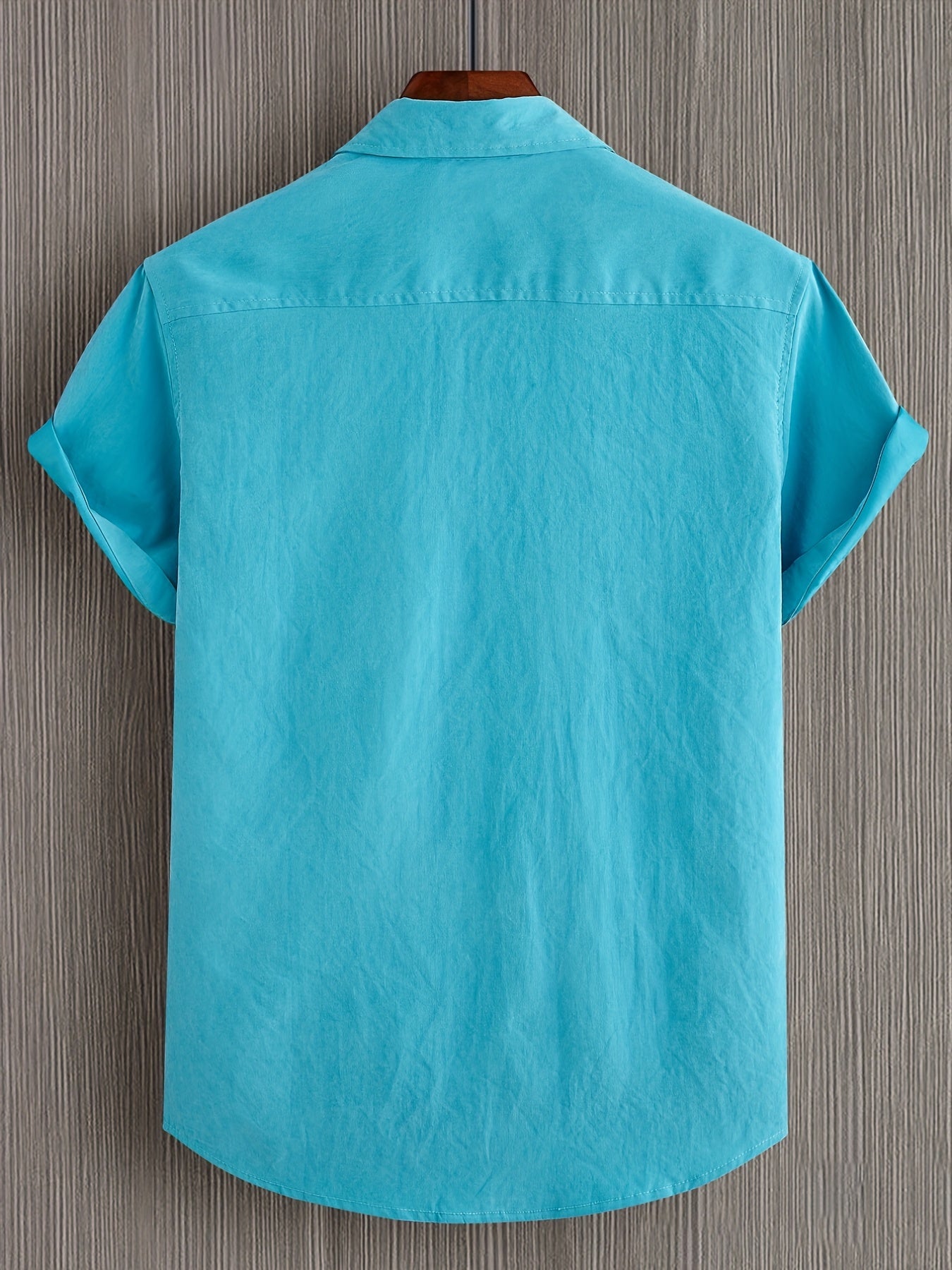 Camisa casual de algodão de manga curta