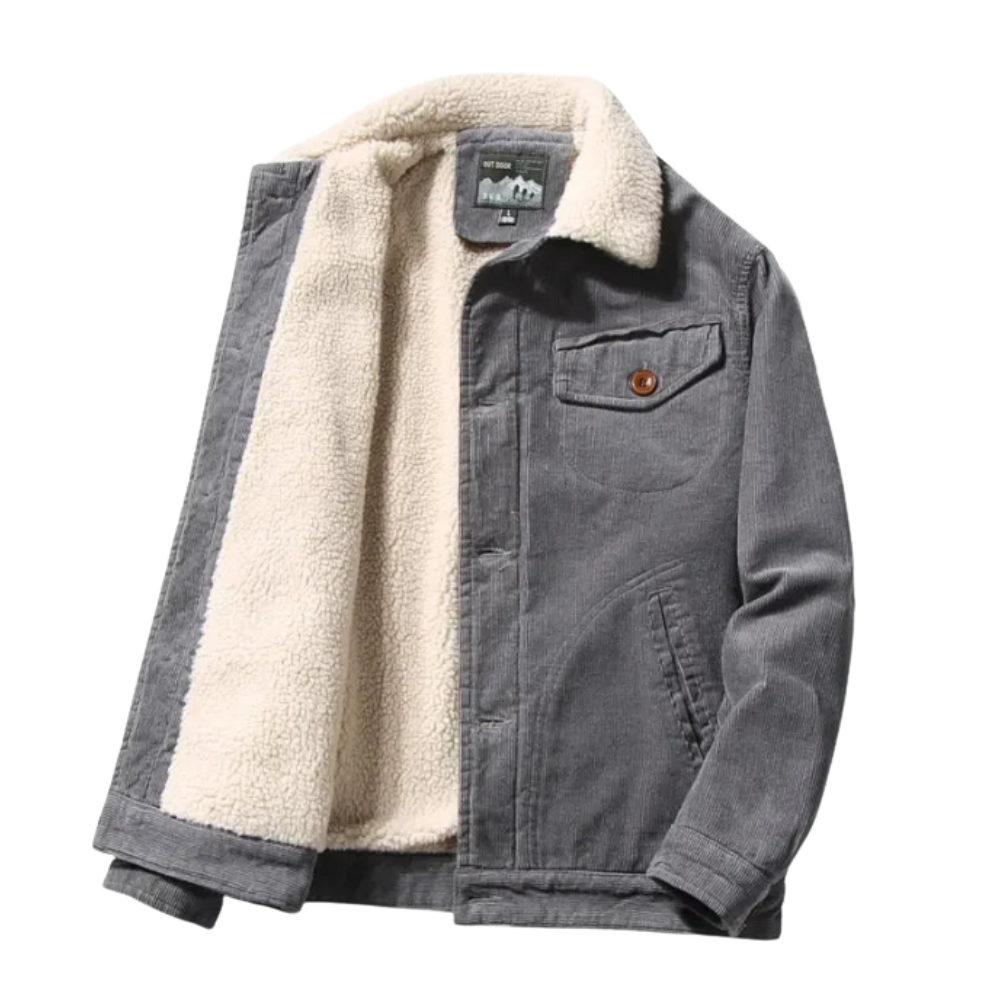 Casaco de inverno de veludo