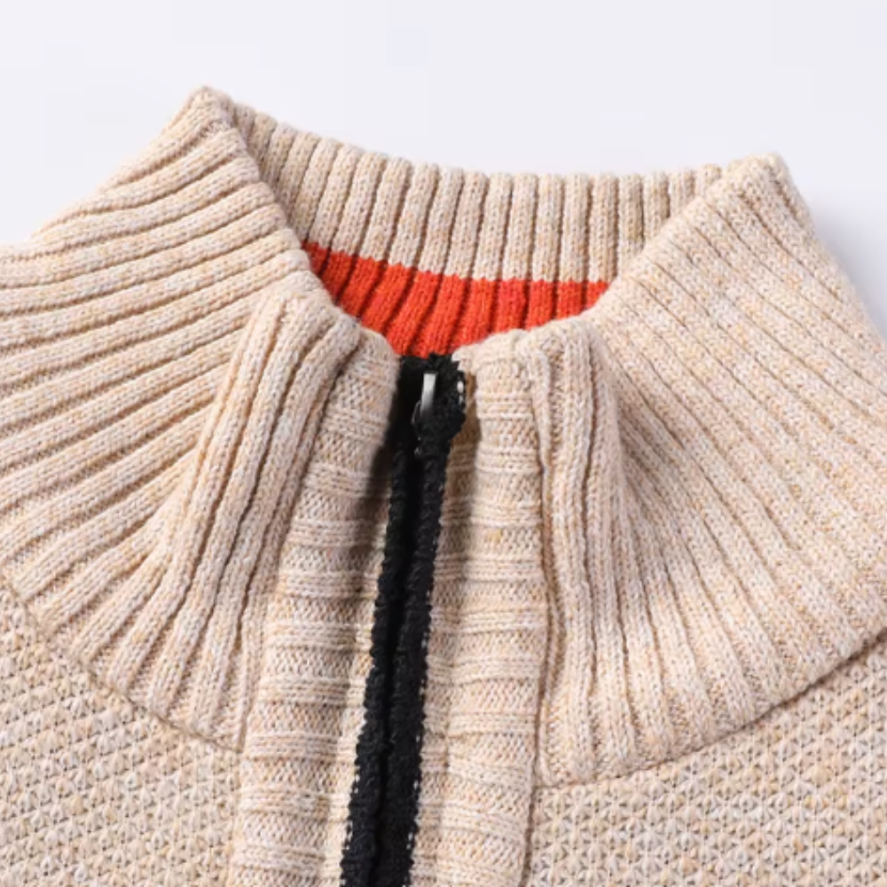 Casaco de malha elegante e chique