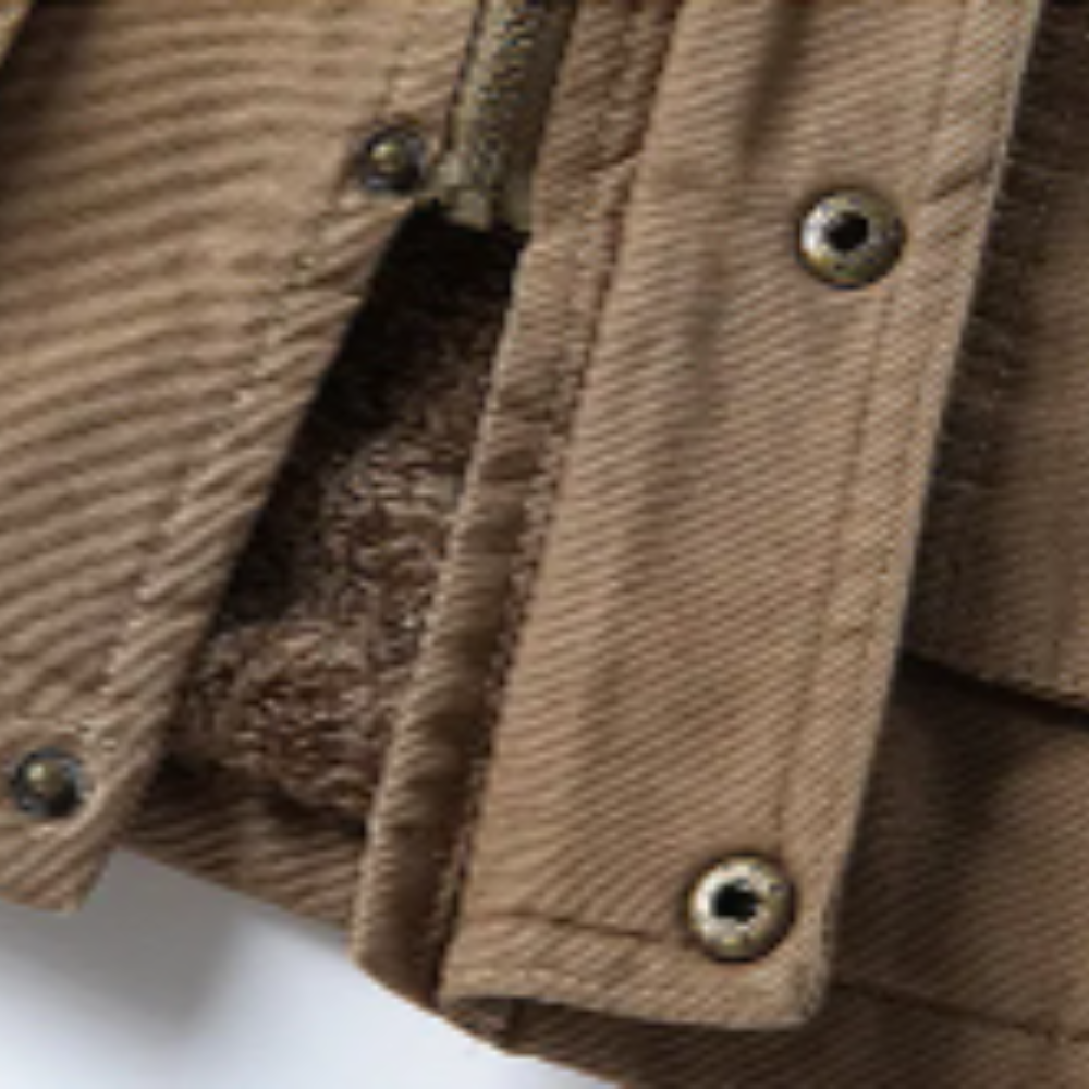 Casaco de inverno elegante e corta-vento