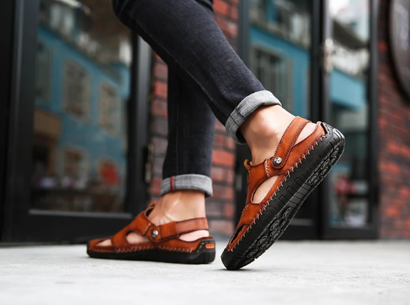 Sandálias de couro clássicas