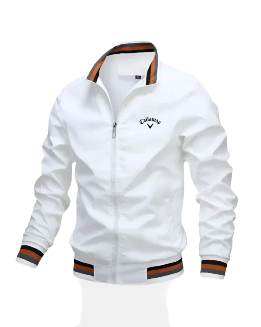 Casaco casual com fecho de correr