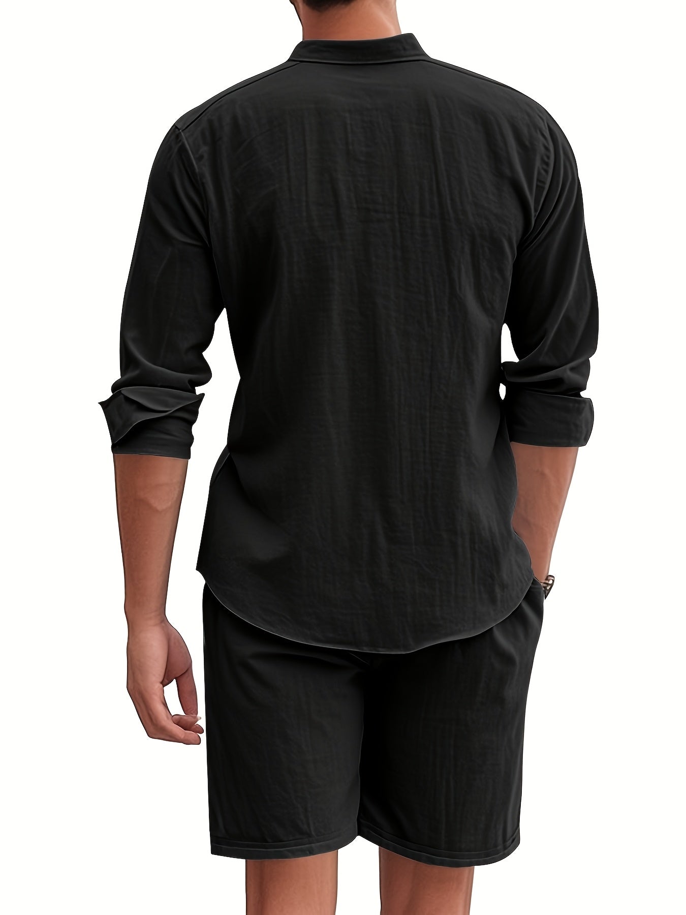 Conjunto de linho respirável