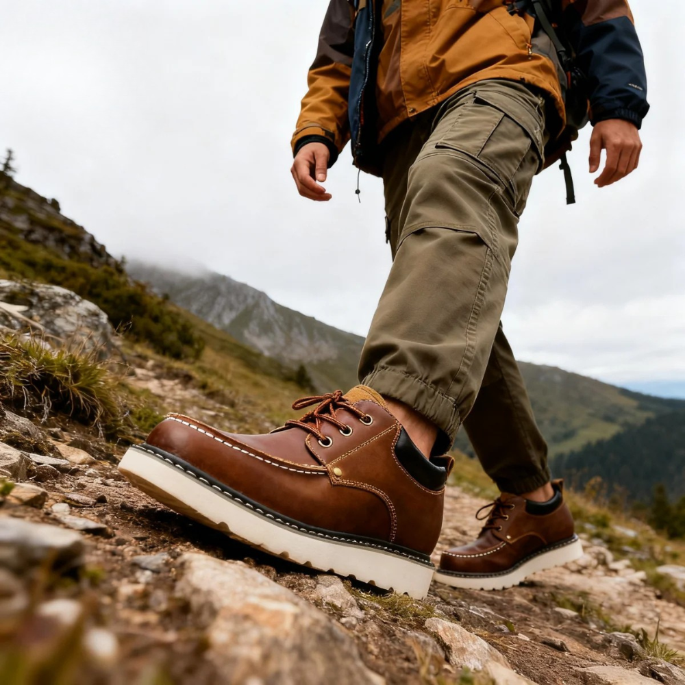 Sapatos de couro retro casuais