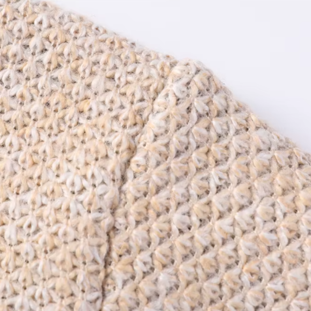 Casaco de malha elegante e chique