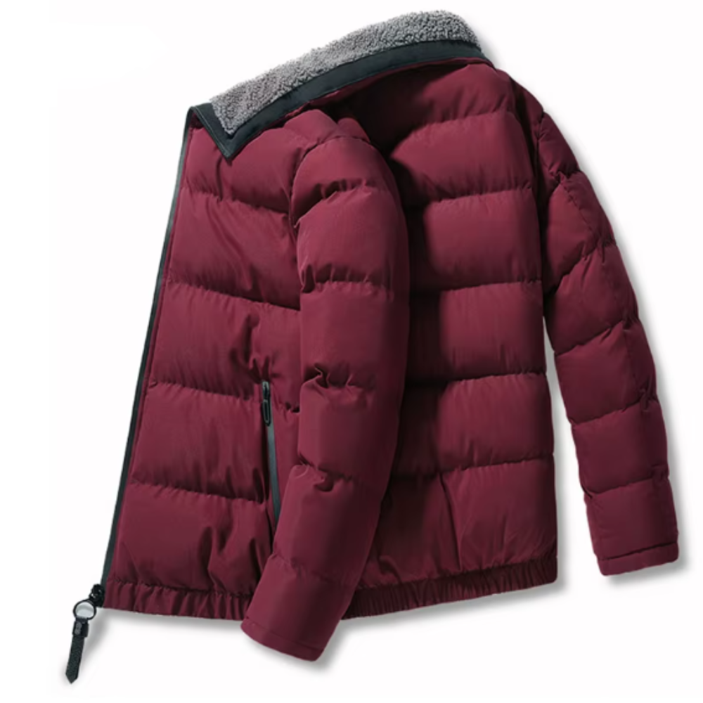 Χειμερινό παλτό με ψηλό γιακά