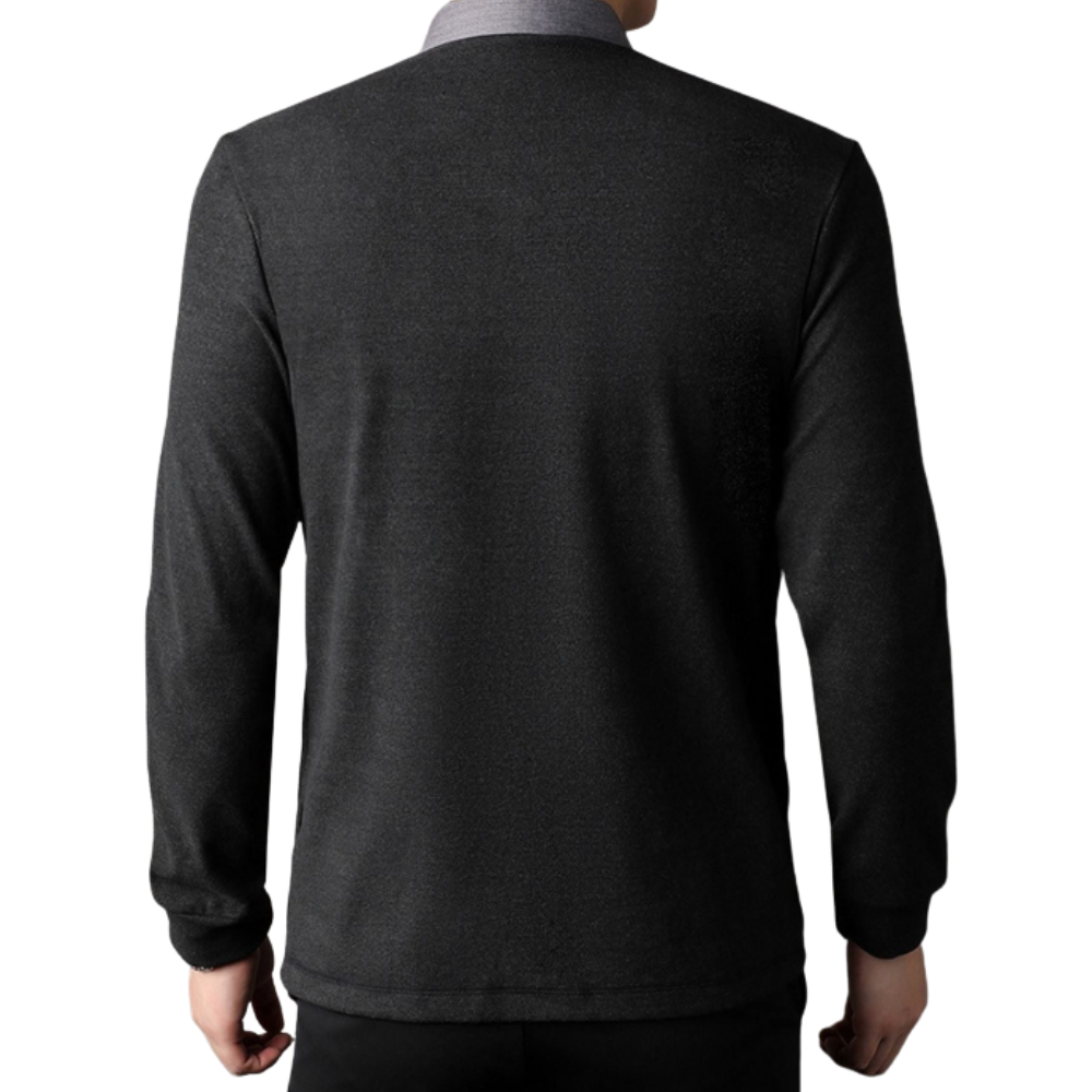 Camisa e casaco de malha 2 em 1