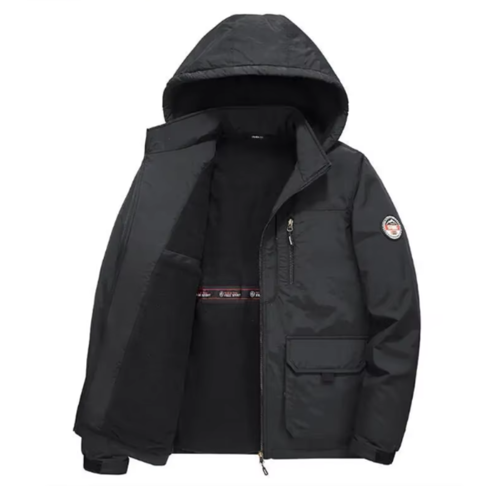 Casaco com forro de velo espesso