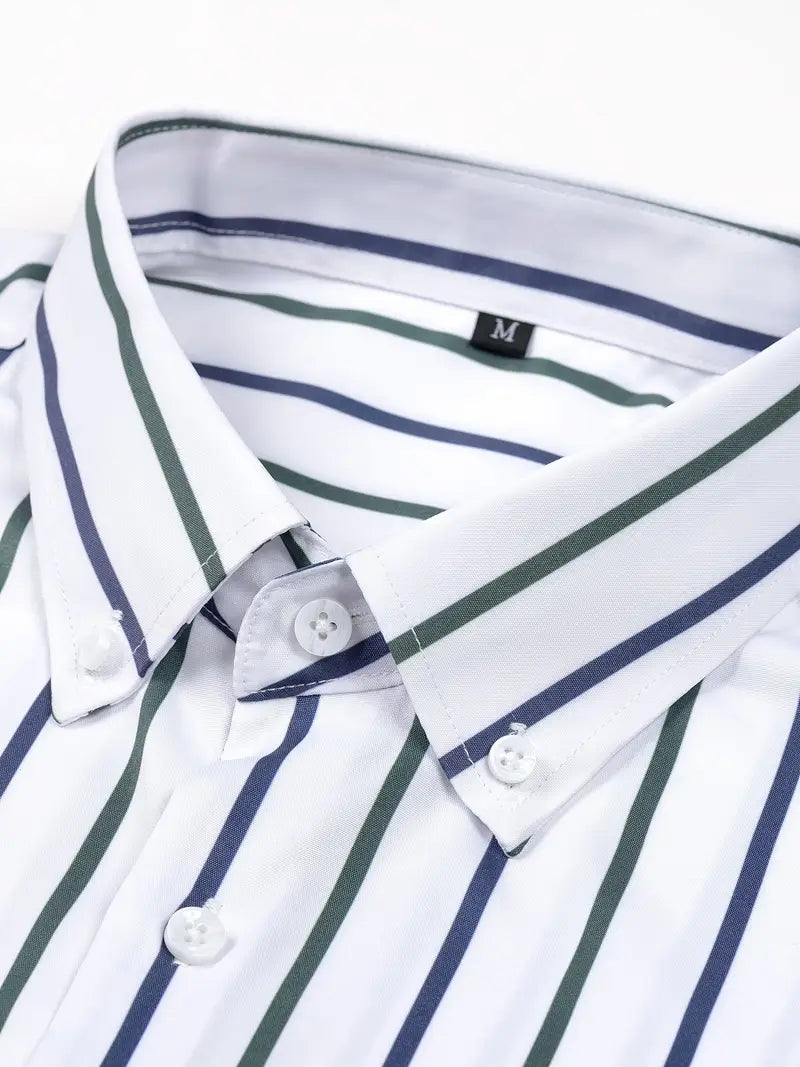 Camisa às riscas chique