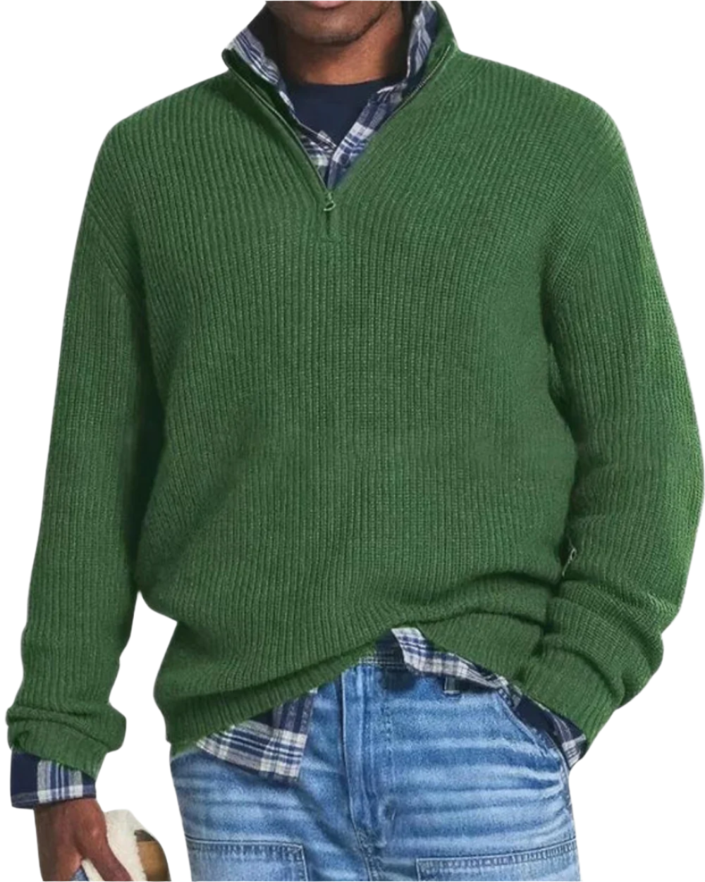 Camisola com fecho de correr