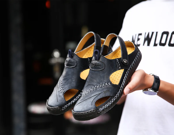 Sandálias de couro clássicas