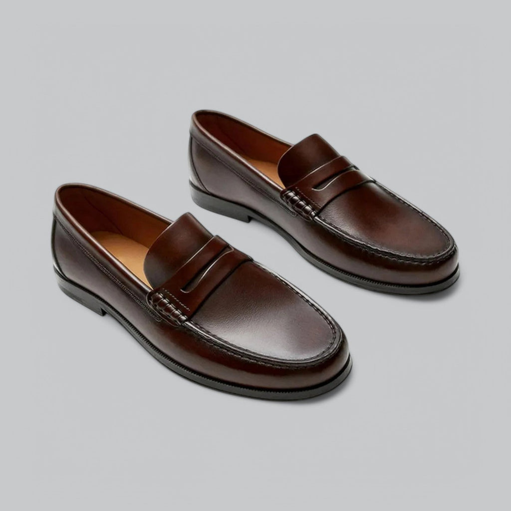 Mocassins de couro chiques