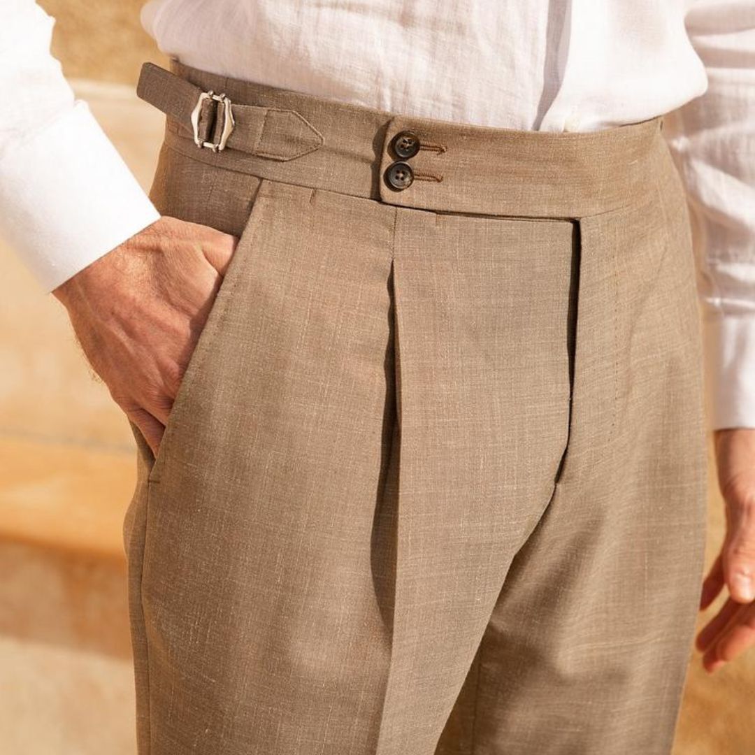 Pantalona de linho Gold Coast