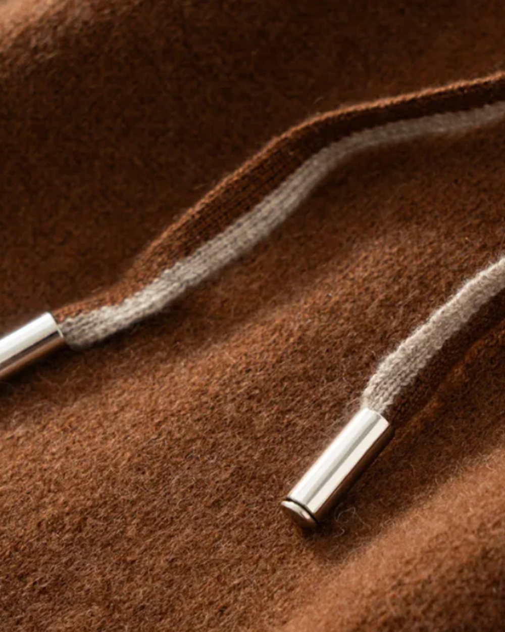 Casaco com capuz de caxemira Atlas