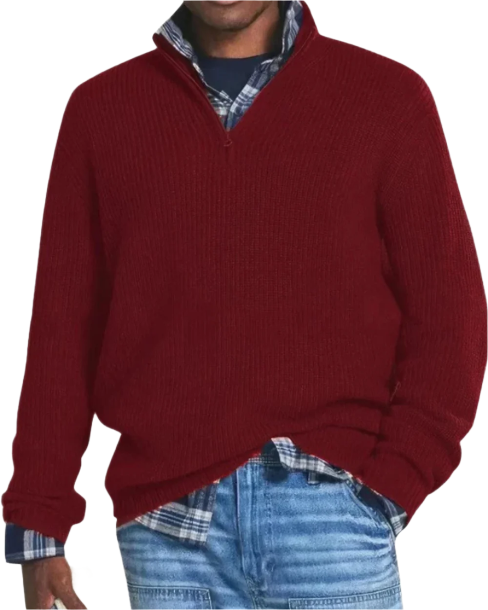 Camisola com fecho de correr