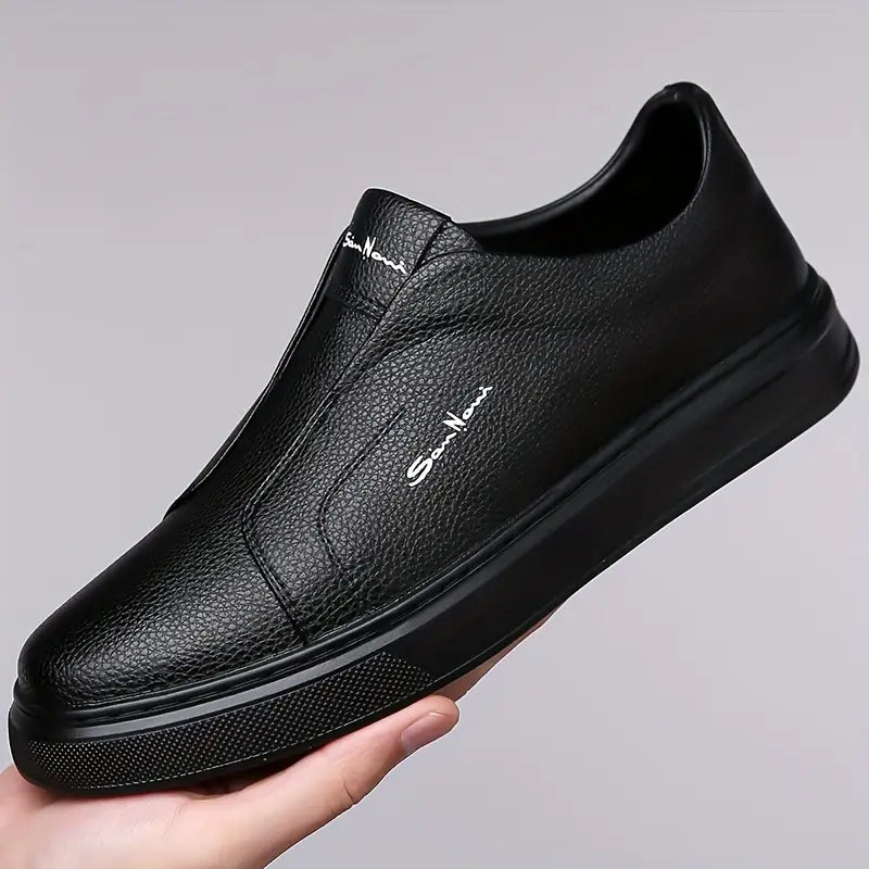 Sapatos Slip-On em pele