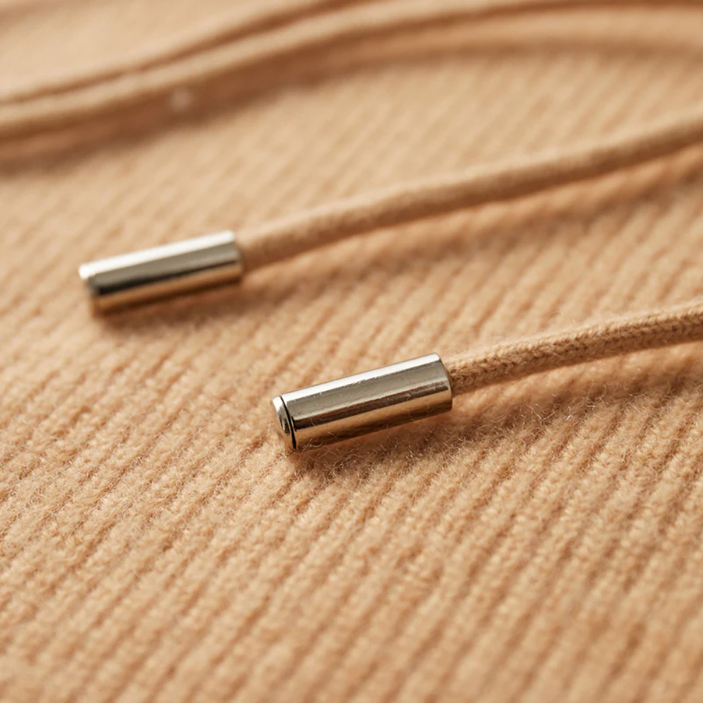 Casaco com capuz de lã merino Arezzo