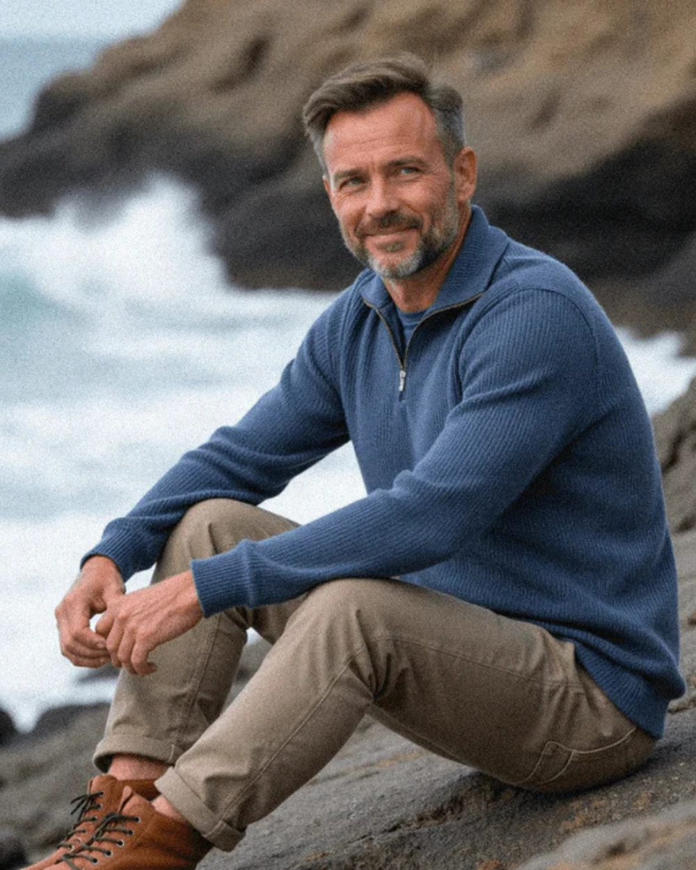 Camisola com fecho de correr