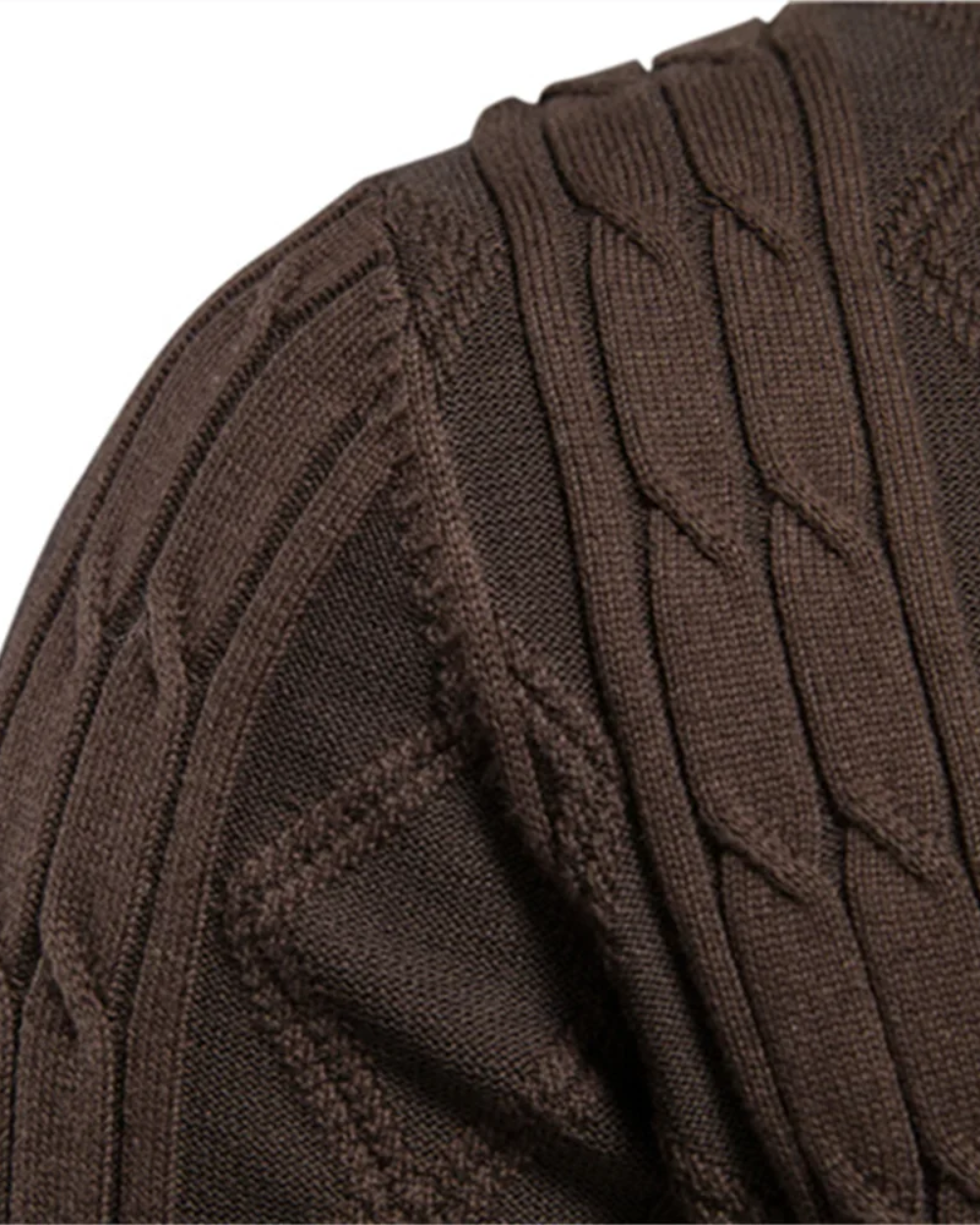 Casaco de lã de luxo para homem com botões