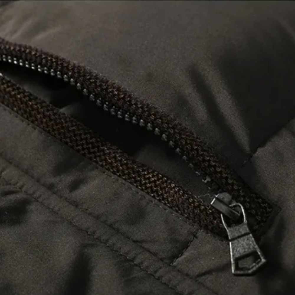 Casaco de inverno elegante e acolchoado