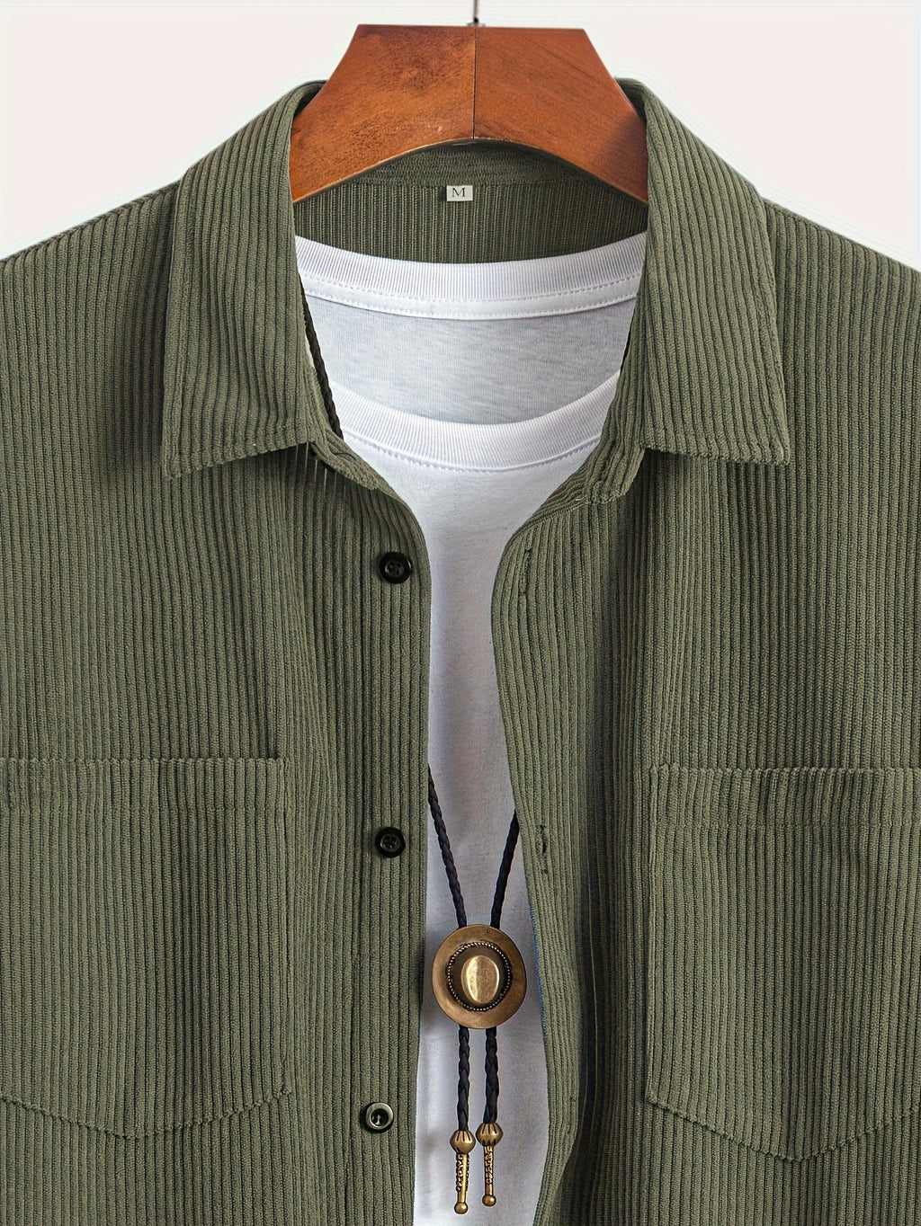 Casaco de bombazina casual