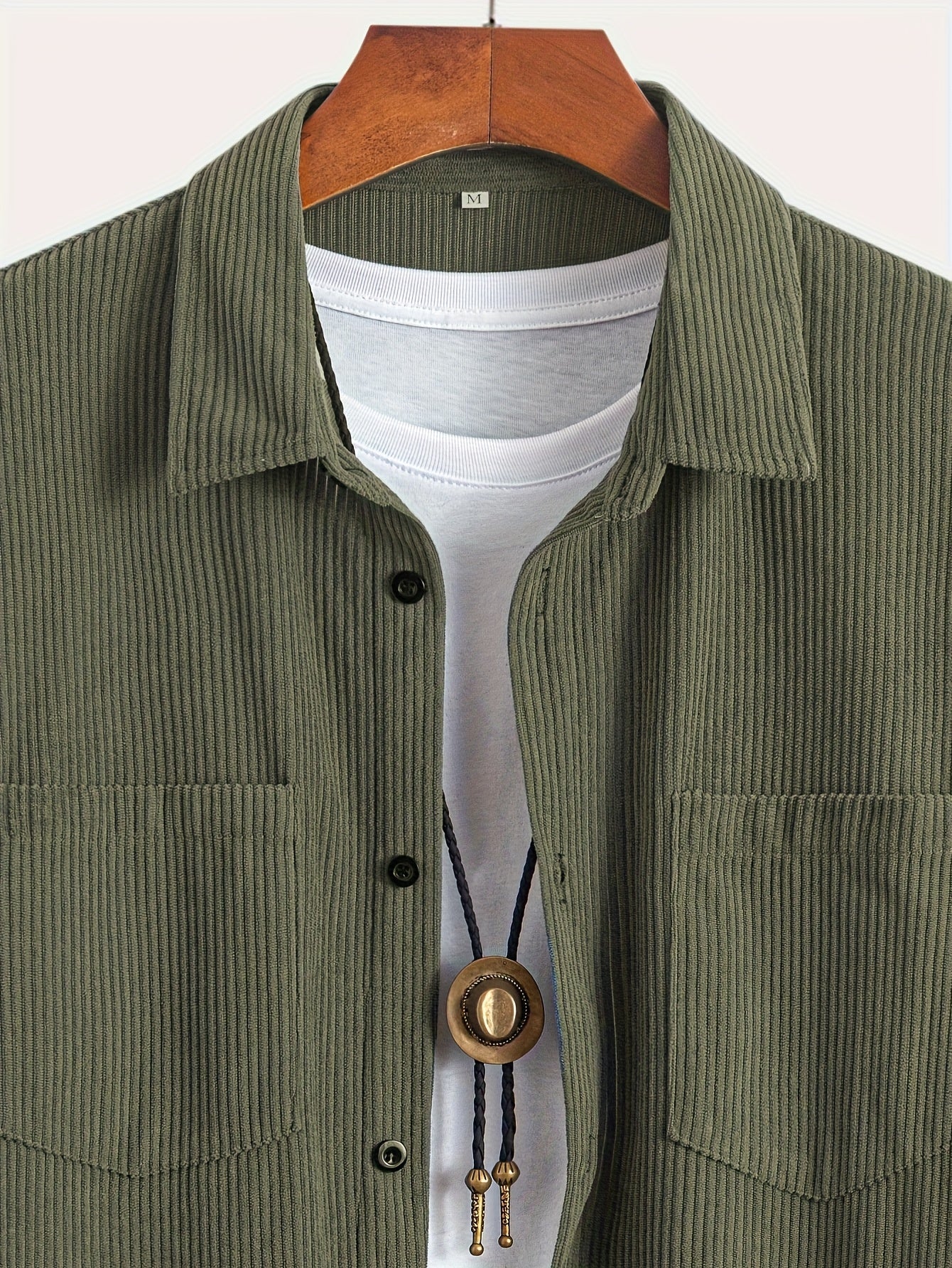 Casaco de bombazina casual